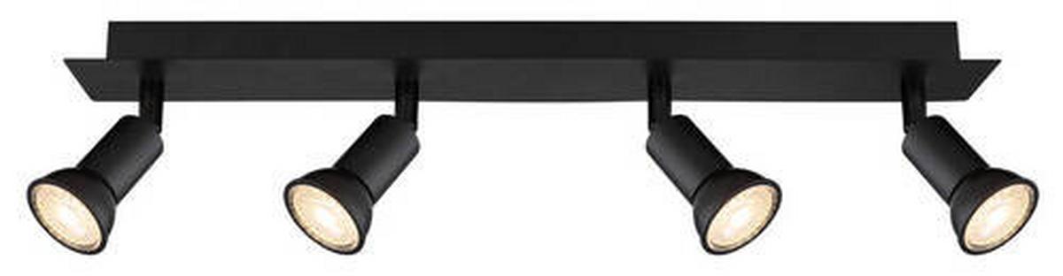 Strahler Drew in Schwarz max. 35 Watt - Schwarz, Design, Metall (50/6/9cm) - Globo