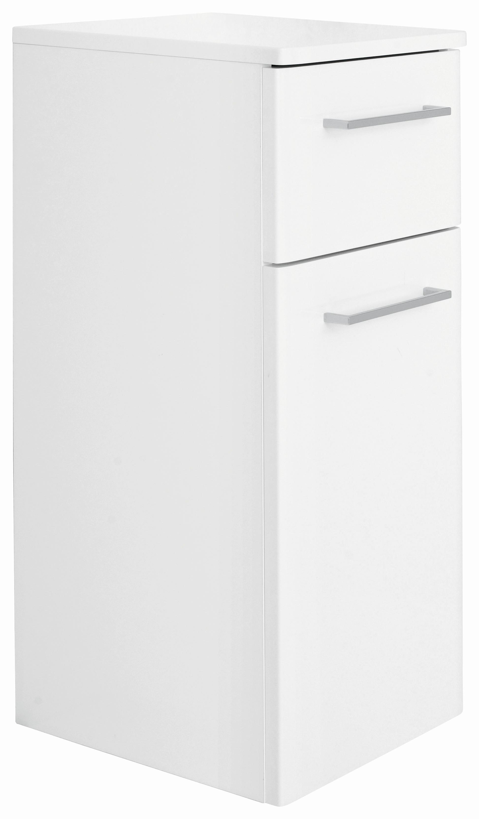 SZAFKA DOLNA CARINA 316 - biały wysoki połysk/biały, Konventionell, materiał drewnopochodny/szkło (30/72/33cm) - Carryhome