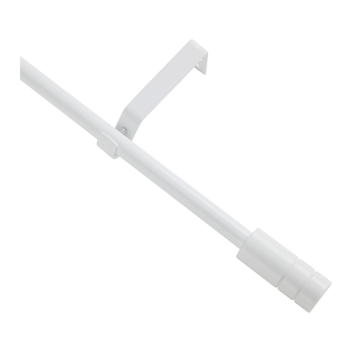 Galerie pentru perdea Max -Based- - alb, metal (130-240cm) - Based