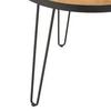 SOFFBORD NOEL - svart/naturfärgad, Romantik / Lanthus, metall/trämaterial (60/51cm) - Mömax