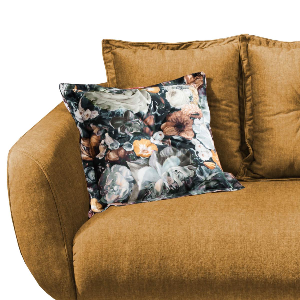 2,5-Sitzer-Sofa Baggio Gelb Velours - Gelb/Multicolor, MODERN, Holz/Textil (196/94/103cm) - Livetastic