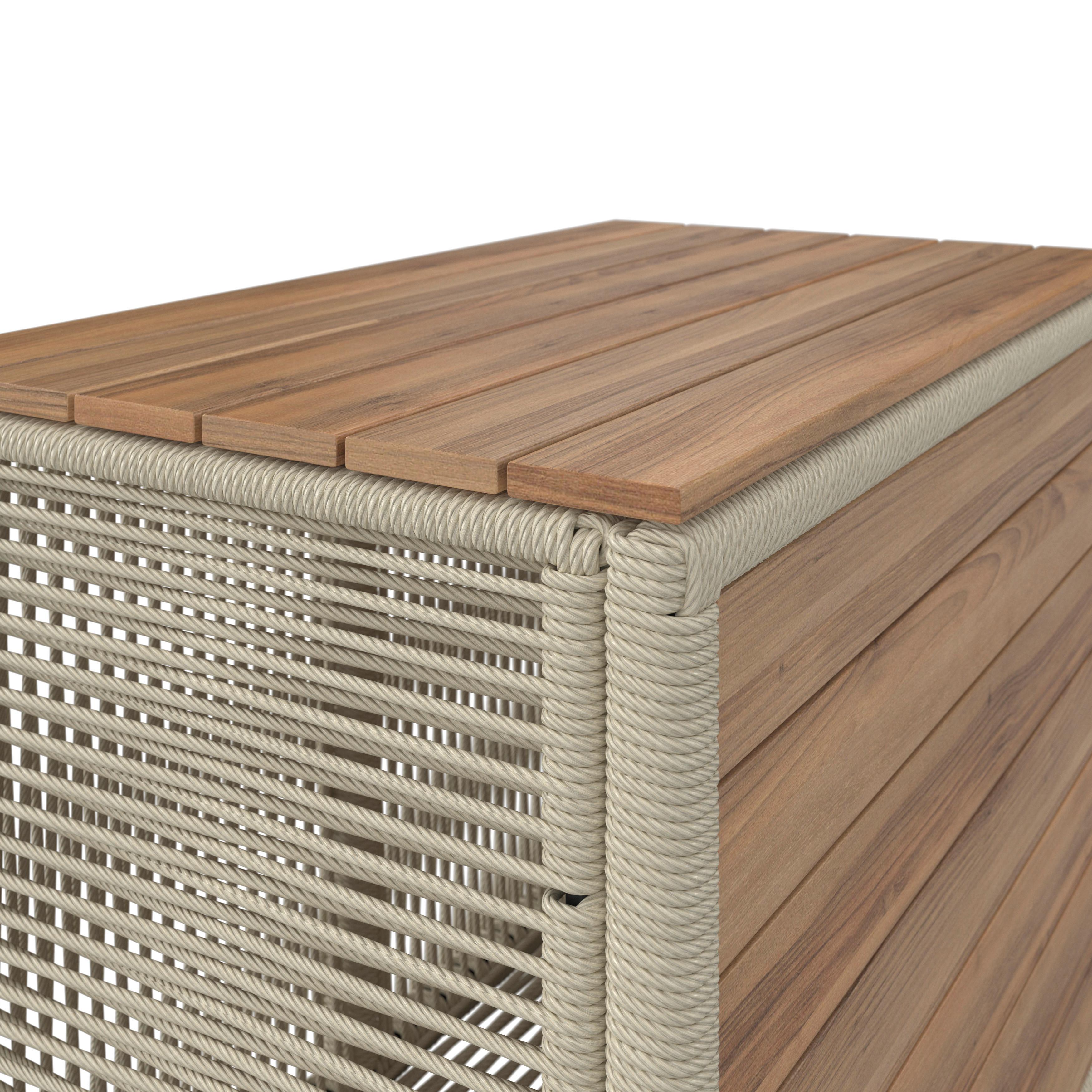 LOUNGEGRUPP MARILOU - ljusgrå/cremefärgad, Modern, metall/trä - Bessagi Garden
