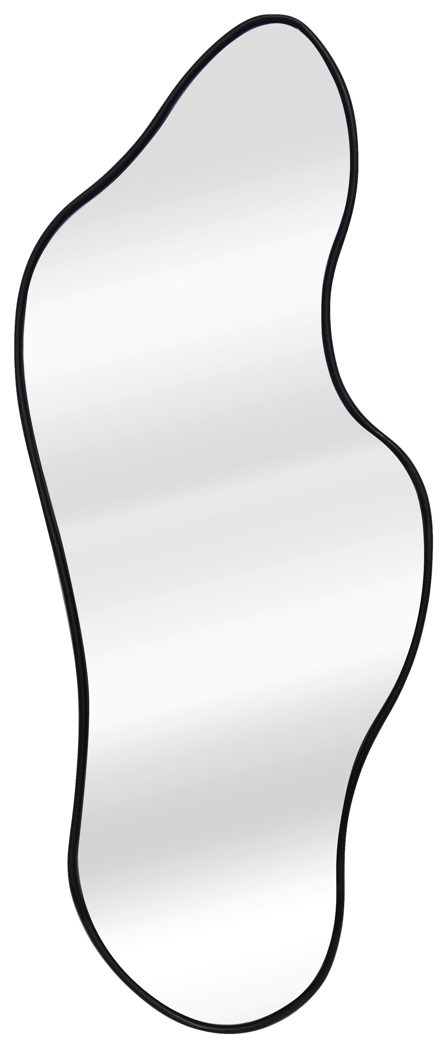 Spiegel Tiara Schwarz ca. 50x120x2,3cm - Schwarz, MODERN, Glas/Holzwerkstoff (50/120/2,3cm) - Mömax