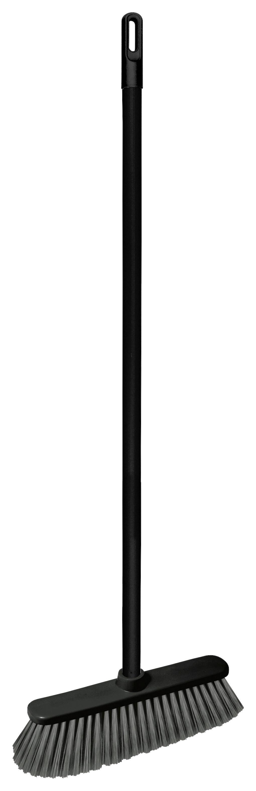 Besen Olaf in Schwarz/Anthrazit - Schwarz/Grau, KONVENTIONELL, Kunststoff/Metall (32/9/127cm) - Mömax