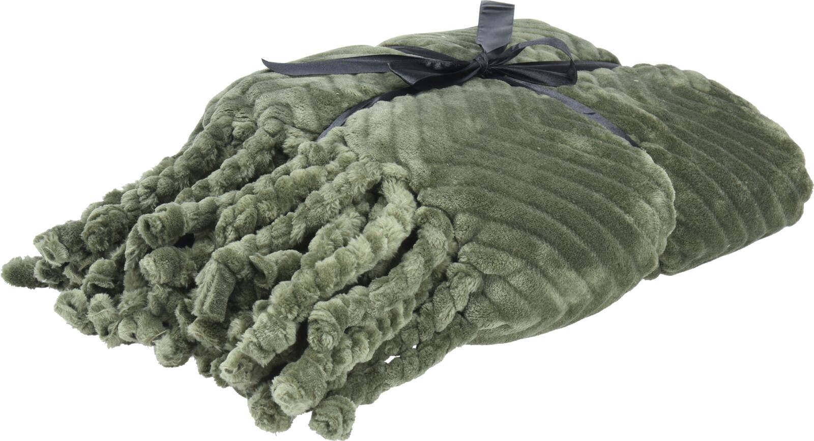 Takaró Fluffy Green - Textil (130/160cm)