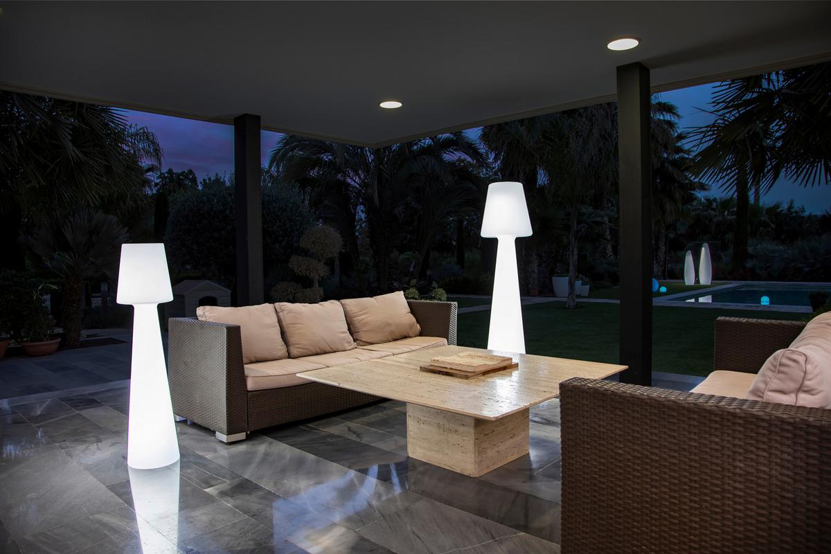 LAMPA ZEWNĘTRZNA LED LUMLL110WLNW LOLA - biały, Design, tworzywo sztuczne (26.5/110/26.5cm) - Newgarden