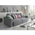 Sofa mit Schlaffunktion in Grau 'Lazy 3DL' - Pink/Silberfarben, Design, Holzwerkstoff/Kunststoff (250/87/129cm) - Livetastic Sofa mit Schlaffunktion in Grau 'Lazy 3DL' - Pink/Silberfarben, Design, Holzwerkstoff/Kunststoff (250/87/129cm) - Livetastic