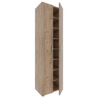 Omara Za Čevlje Ulas, Hrast - siva/barve aluminija, Moderno, kovina/umetna masa (49/173/30cm) - MID.YOU