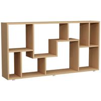 REGAL LANISA - Buchefarben/Silberfarben, Design, Holzwerkstoff/Kunststoff (116/58/20cm) - MID.YOU