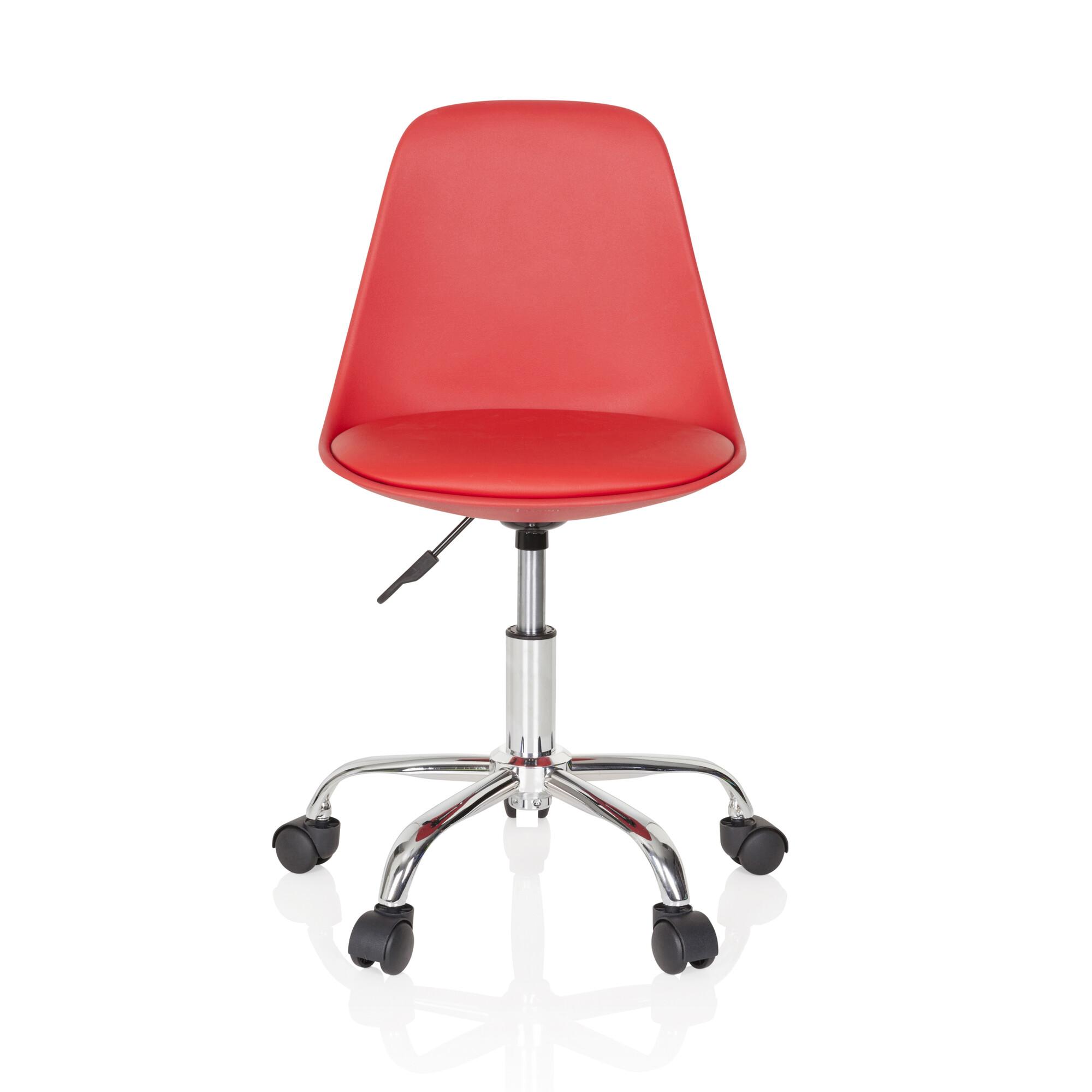 Jugenddrehstuhl Fancy II ca. 40x72-82x44 cm Rot - Rot, Basics, Kunststoff/Textil (40/72-82/44cm) - MID.YOU