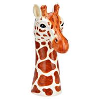 Vase Giraffe Kopf aus Keramik Braun - Braun, Basics, Keramik (11/30/18cm)