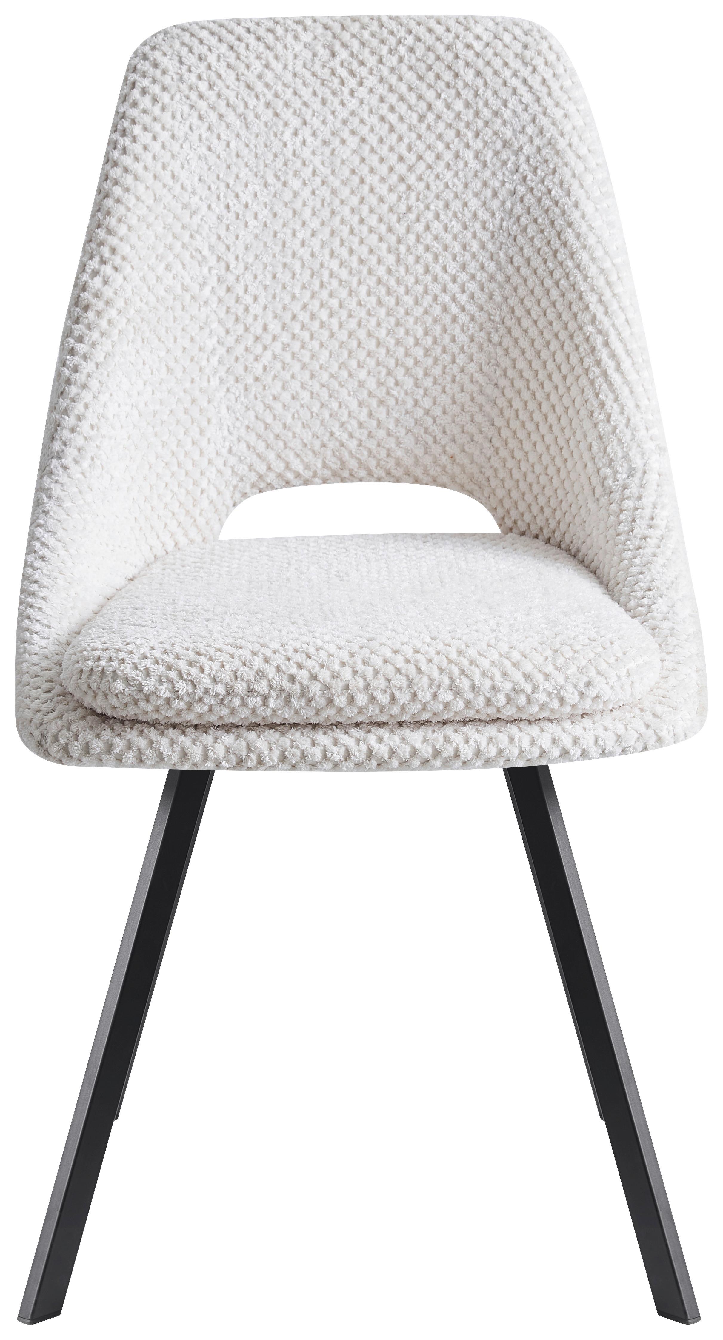 KRZESŁO FLAVIO  -EXKLUSIV- - beżowy/czarny, Design, metal/tkanina (48/85/56cm) - Carryhome