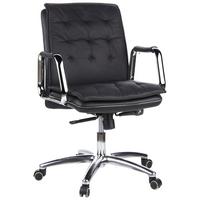 Pisarniški Stol Villa 10, Črna - srebrne barve/črna, Basics, kovina/umetna masa (60/109/48cm) - MID.YOU