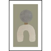 BILD FEEL-GOOD-003-98X148-FRX-FRZW - Beige/Schwarz, Basics, Holz/Kunststoff (98/148/10cm)
