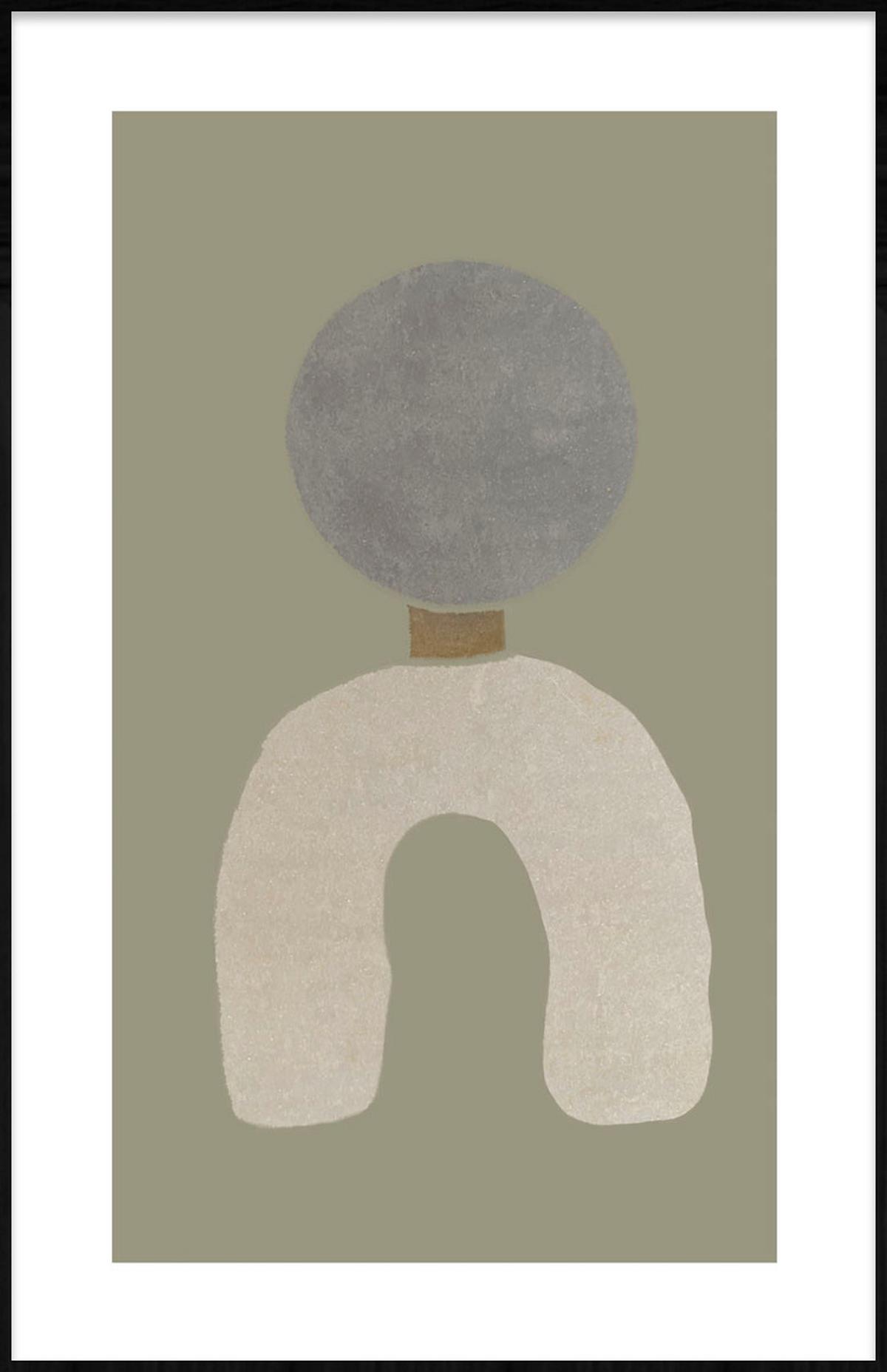 BILD FEEL-GOOD-003-98X148-FRX-FRZW - Beige/Schwarz, Basics, Holz/Kunststoff (98/148/10cm)