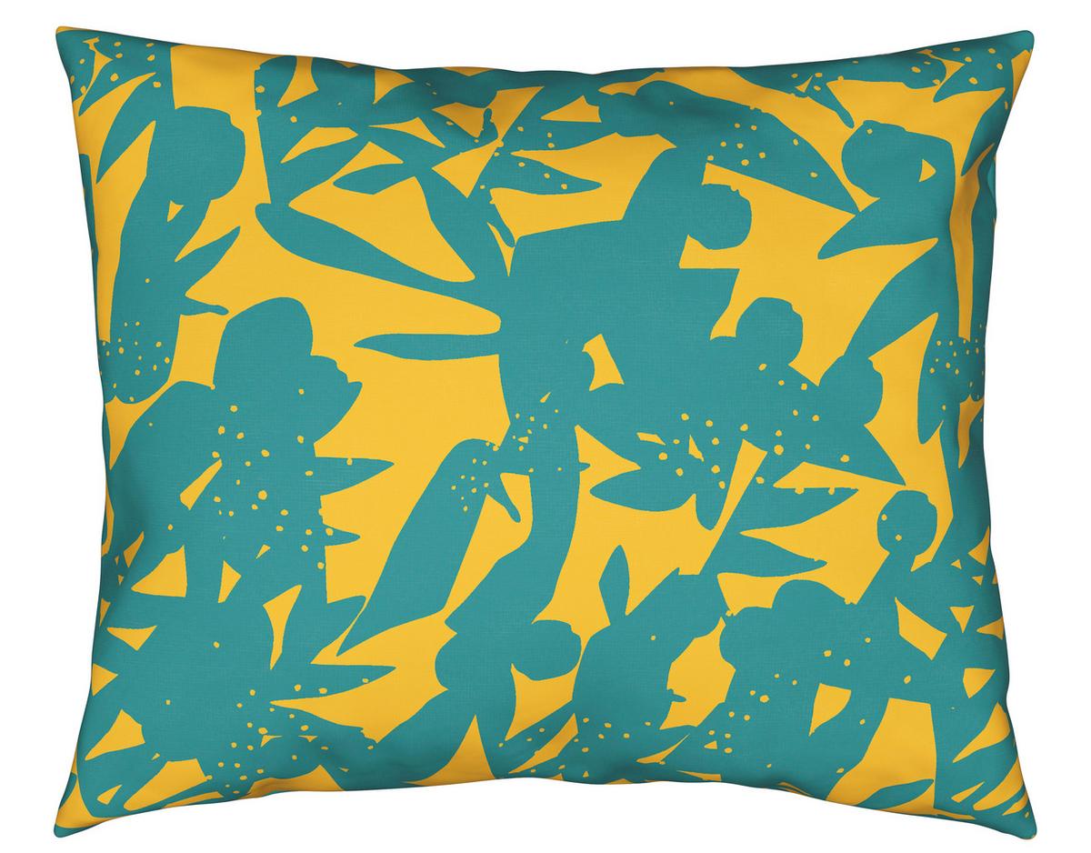 WENDEBETTWÄSCHESET ABSTRACT WENDE - Blau/Gelb, Konventionell, Textil (160/210cm) - Modern Living