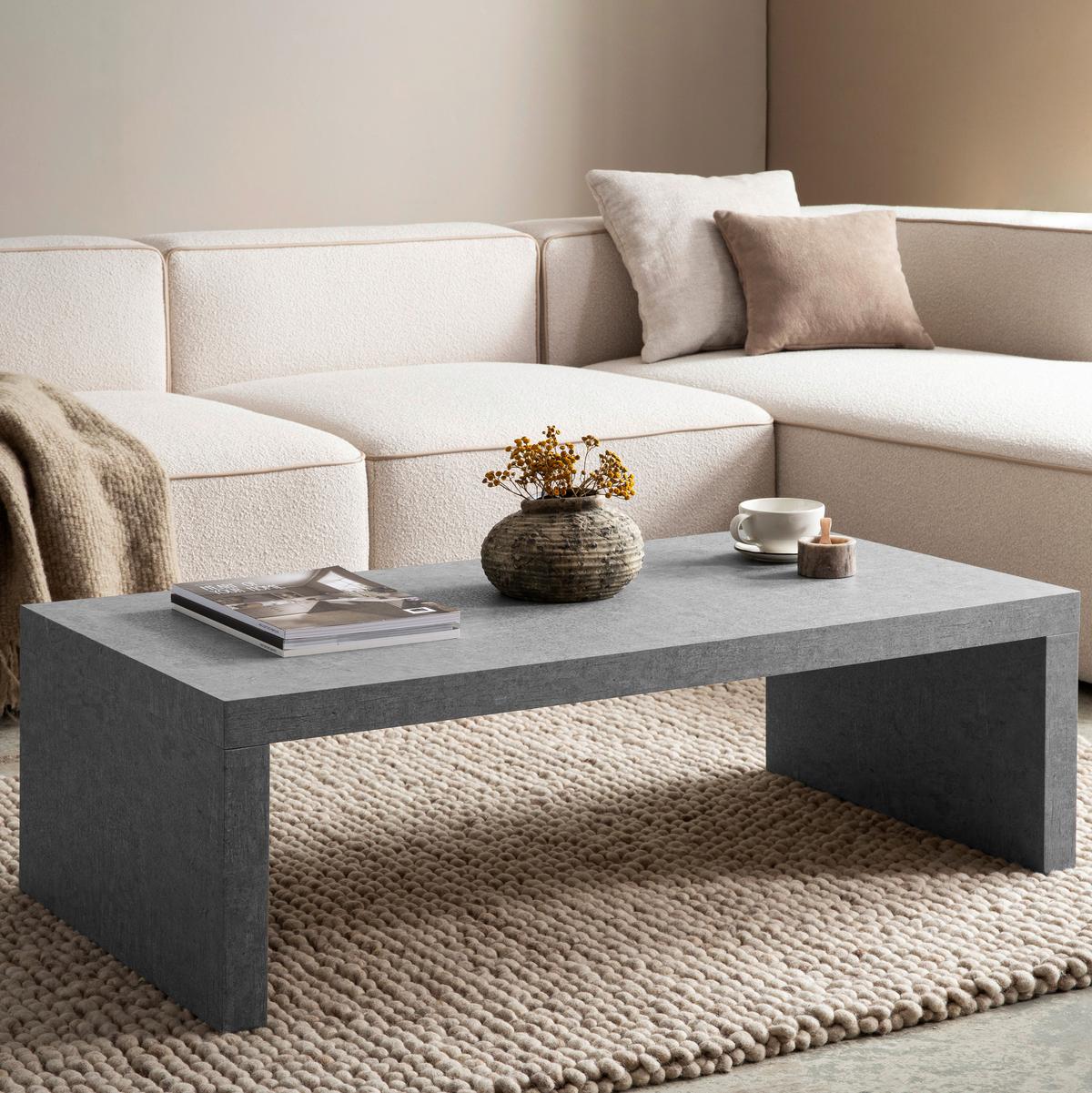 COUCHTISCH WL6.938 - Grau, Design, Holzwerkstoff (110/55/35cm) - Livetastic