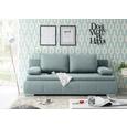 Sofa mit Schlaffunktion in Blau 'Norman LUX.3DL' - Blau/Silberfarben, KONVENTIONELL, Holzwerkstoff/Kunststoff (208/95/105cm) - Livetastic Sofa mit Schlaffunktion in Blau 'Norman LUX.3DL' - Blau/Silberfarben, KONVENTIONELL, Holzwerkstoff/Kunststoff (208/95/105cm) - Livetastic