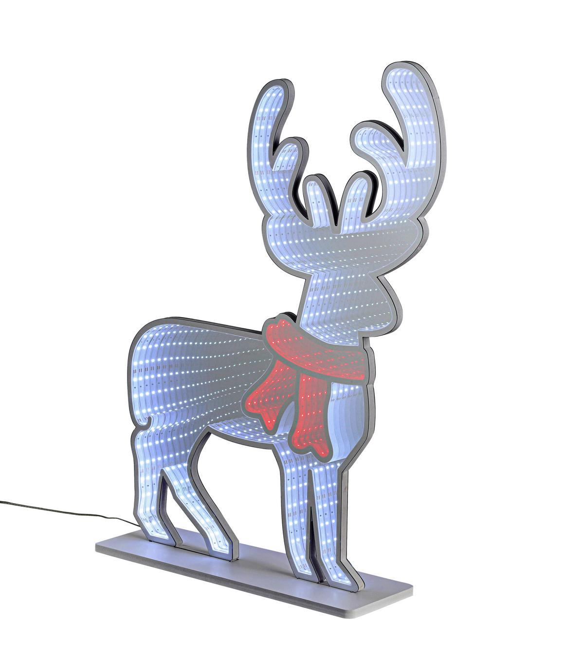 LED-Dekoleuchte Renni Weiß/Chromfarben max. 6 Watt - Chromfarben/Weiß, MODERN, Kunststoff (48/12/60cm) - Mömax