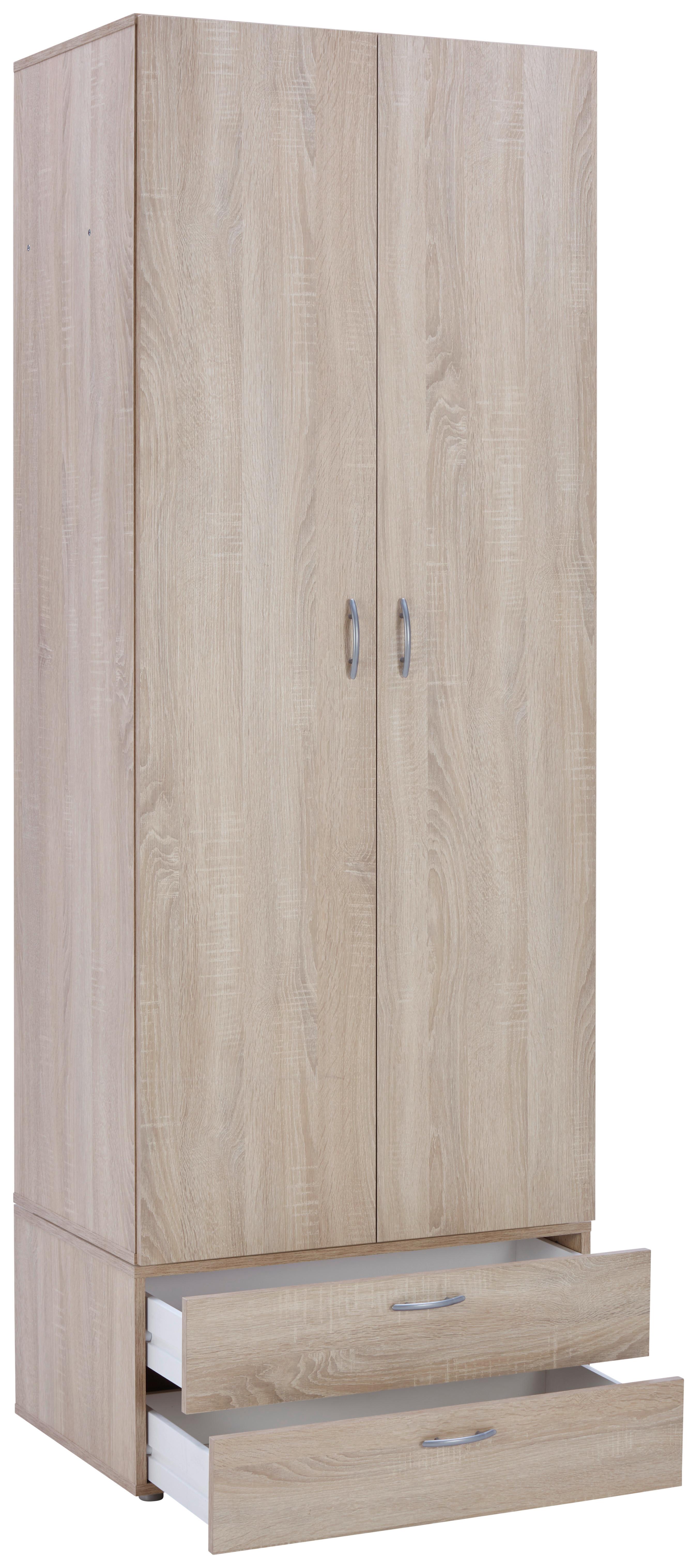 Predalnik Basic 2, Barva Hrasta Sonoma - hrast sonoma, Konvencionalno, leseni material (74/35/51,5cm)