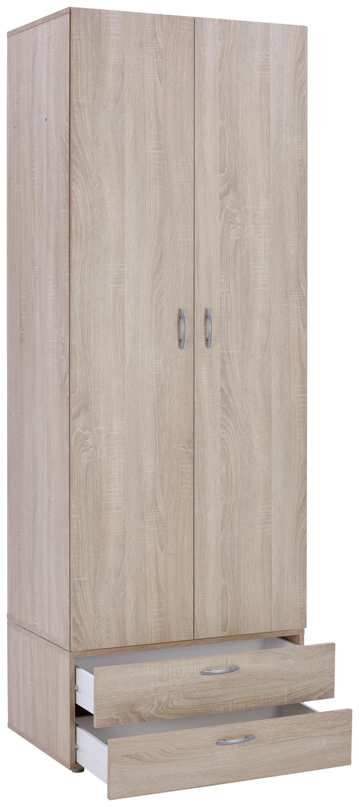 Predalnik Basic 2, Barva Hrasta Sonoma - hrast sonoma, Konvencionalno, leseni material (74/35/51,5cm)