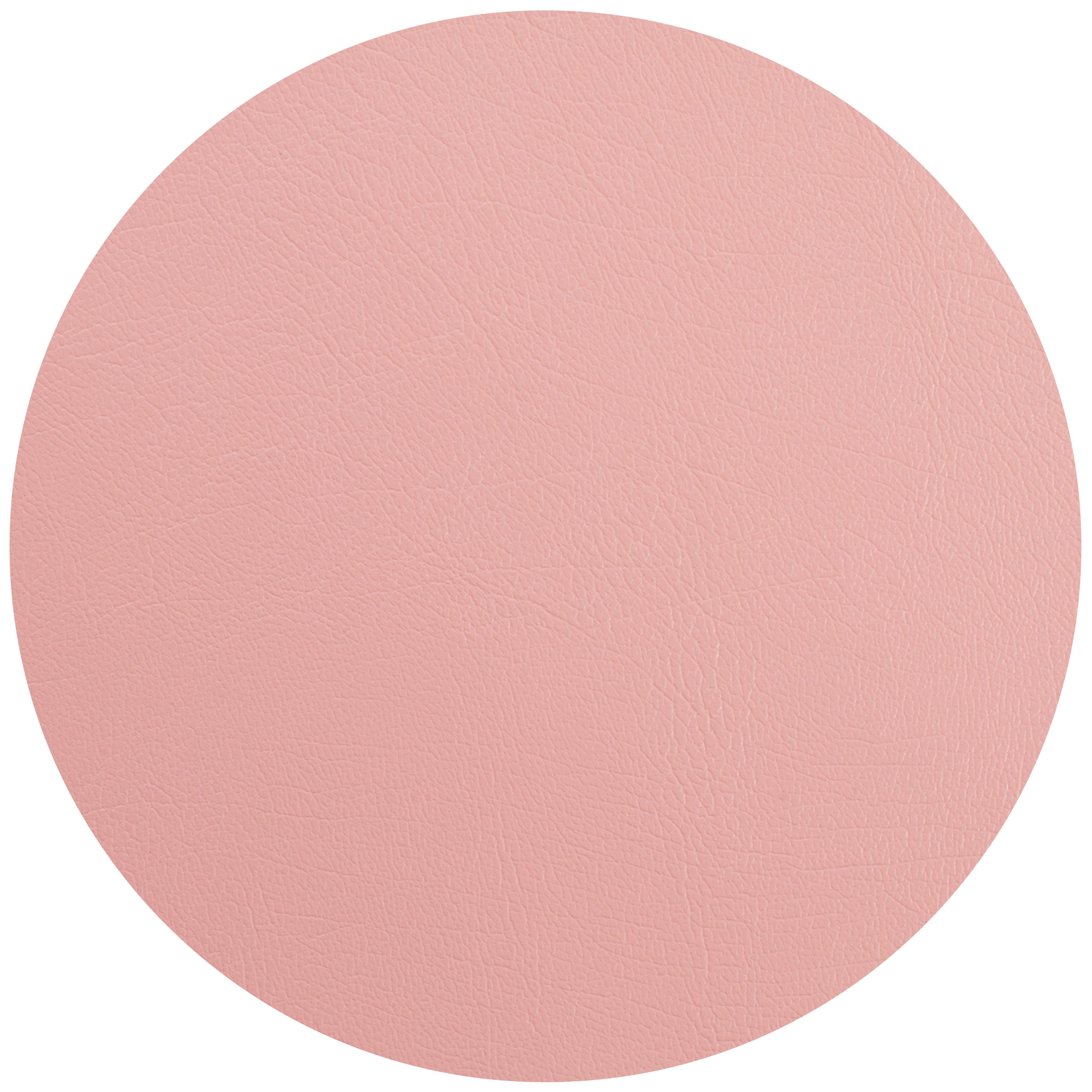 Étkezőalátét Jette - rózsaszín, bőr (40cm) - Premium Living