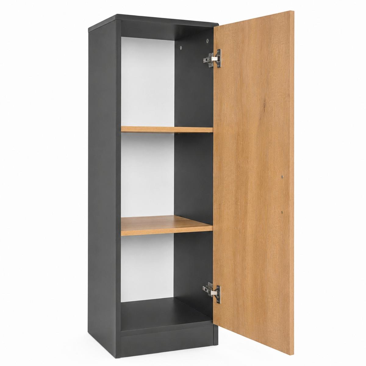 Aktenschrank Dilos S - Honigeiche/Anthrazit, Modern, Holzwerkstoff (38/114/32cm) - MID.YOU
