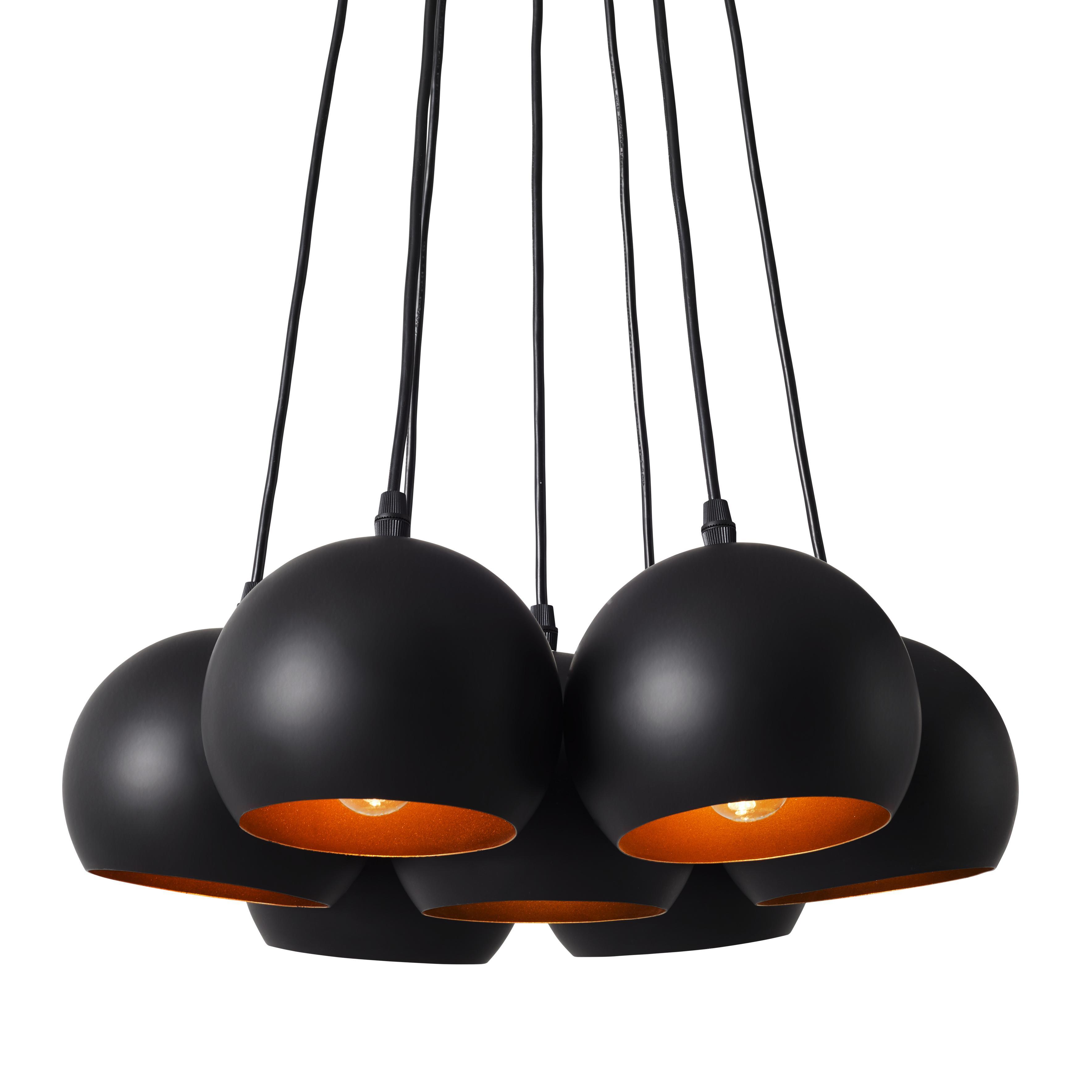 Hängeleuchte Elvis, max. 40 Watt - Schwarz, LIFESTYLE, Metall (45/45/113cm) - Mömax modern living