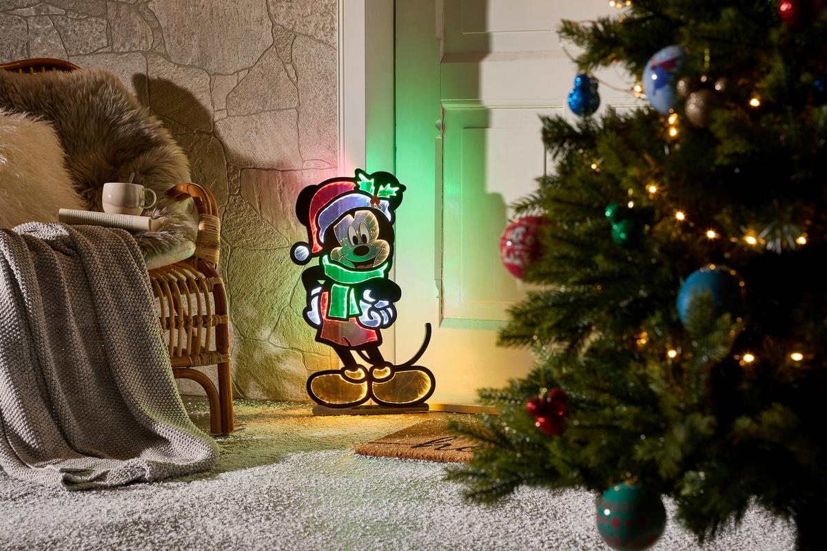 FIGURKA ŚWIĄTECZNA DN24507 - MICKEY & MINNIE - różnokolorowy, Trend, tworzywo sztuczne (40cm) - Disney