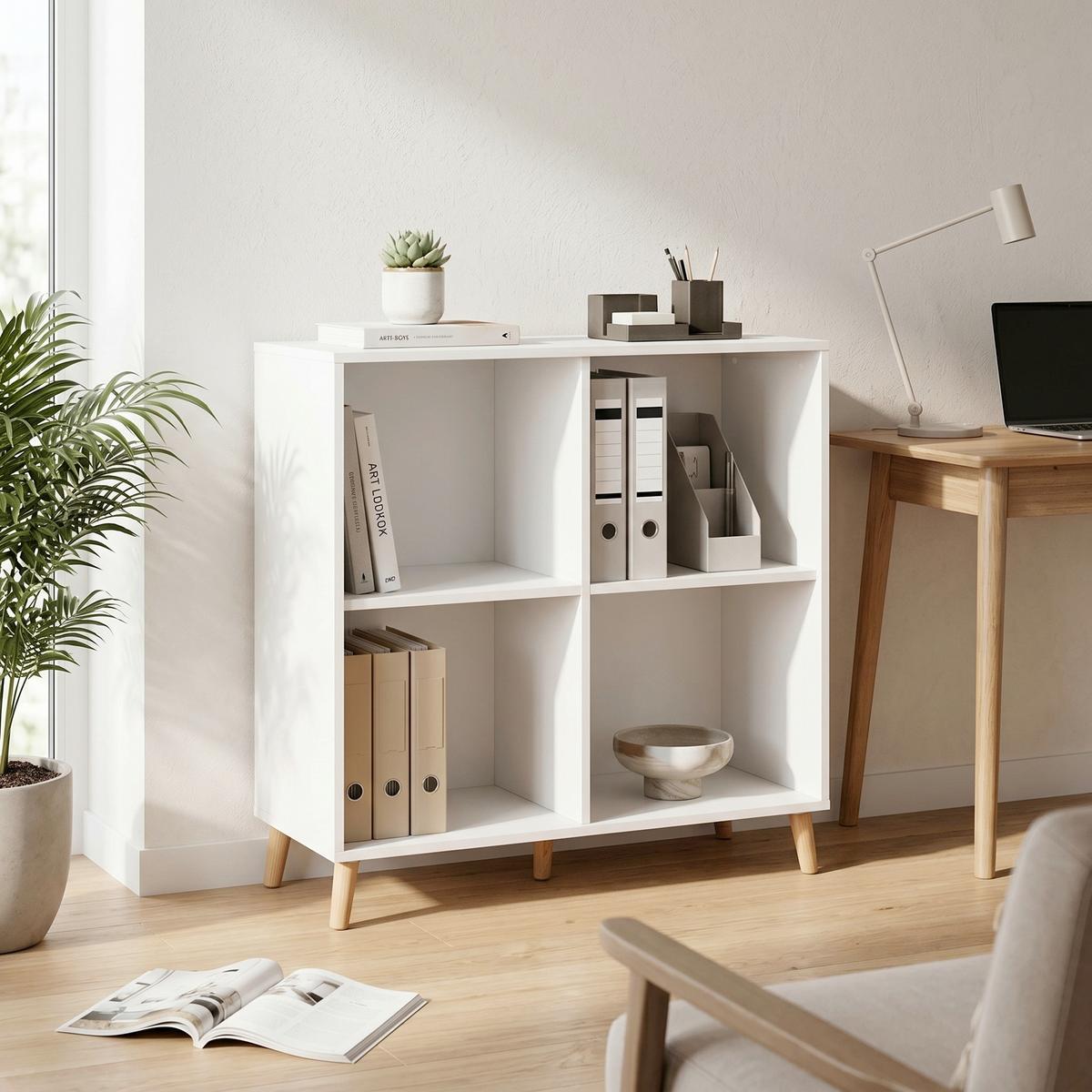 Aktenregal Serie 500 Weiß ca. 100,1x92,6x41cm - Weiß, MODERN, Holz/Holzwerkstoff (100,1/92,6/41cm) - MID.YOU