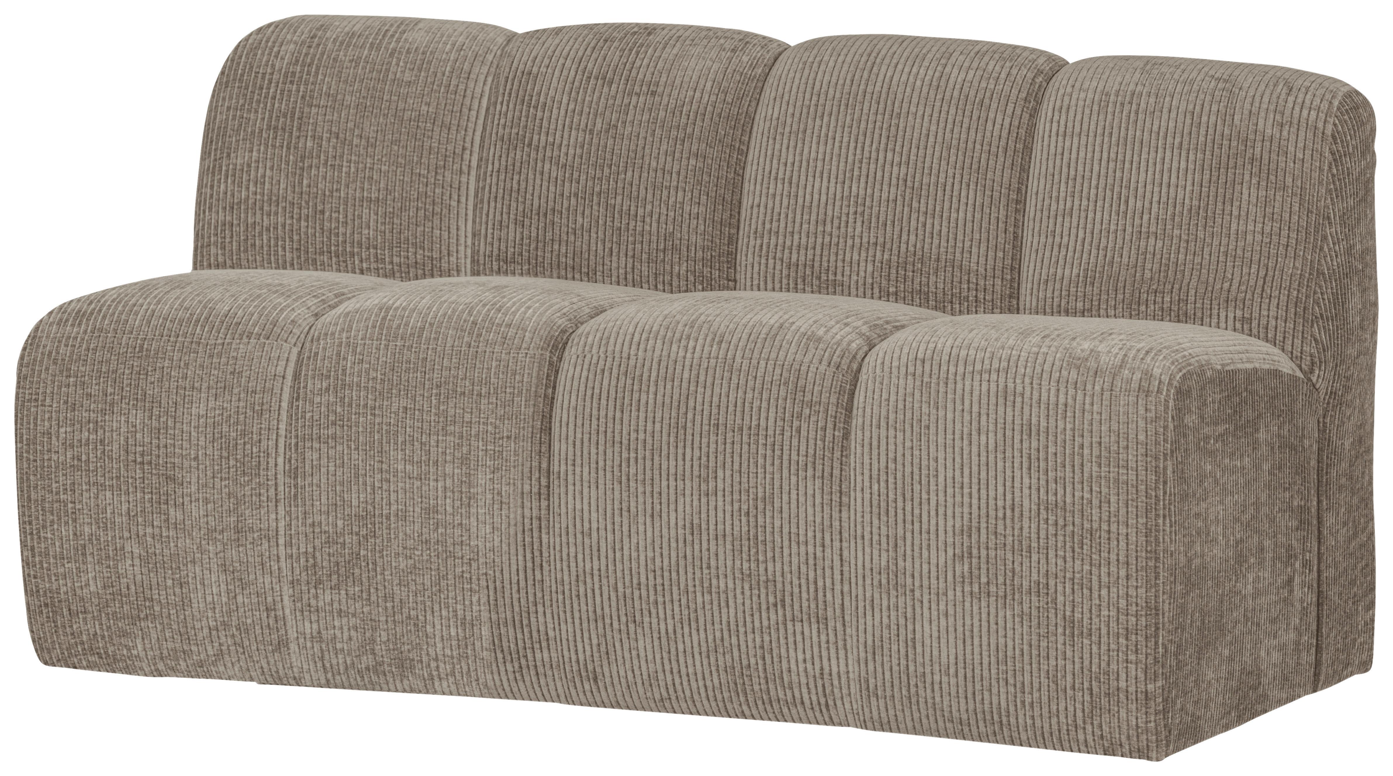 Sitzbank Mojo Sandfarben B: 164cm - Sandfarben/Schwarz, MODERN, Kunststoff/Textil (164/83/73cm) - Livetastic