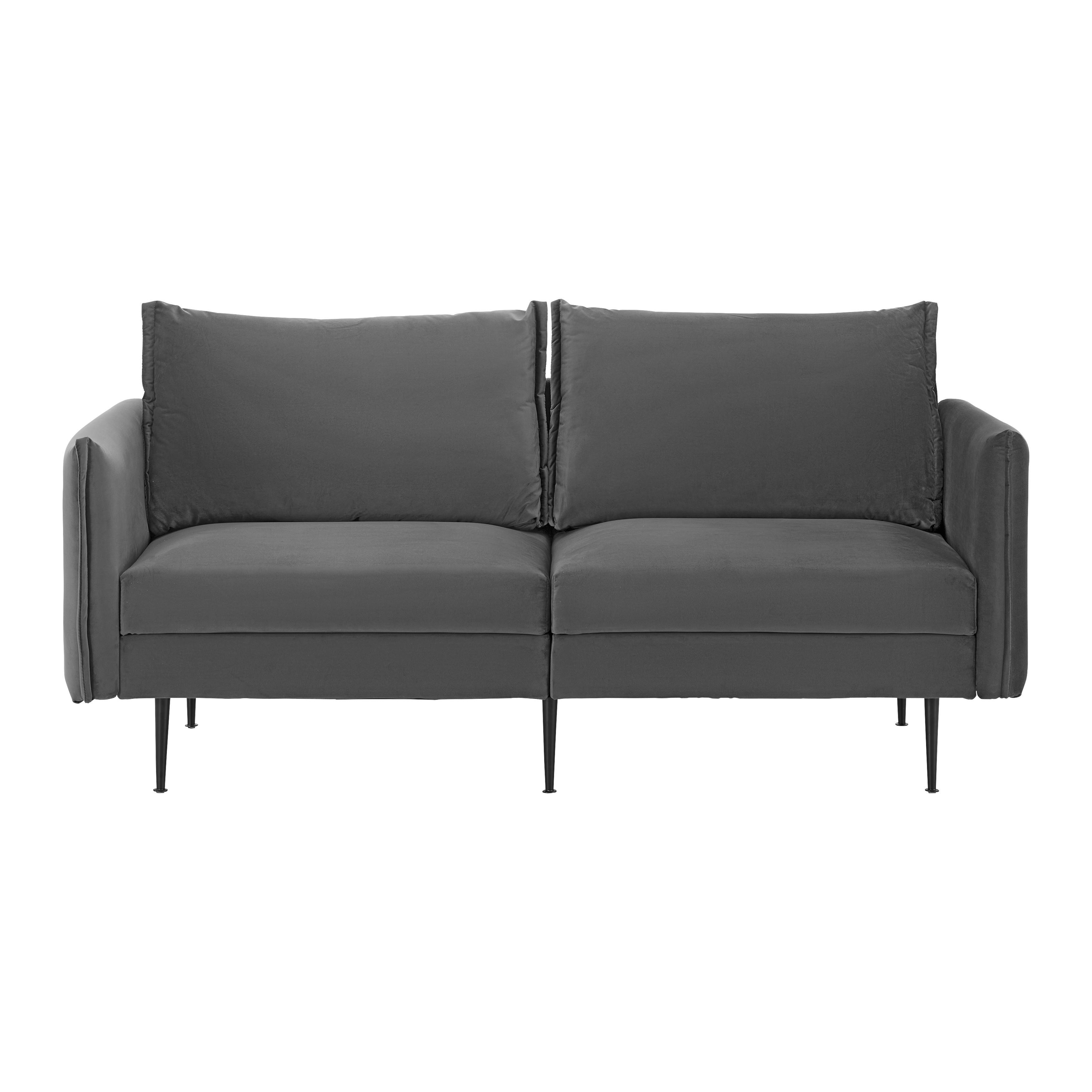 Trosjed Yara - siva/crna, Moderno, drvo/metal (194/77/92cm) - Bessagi Home