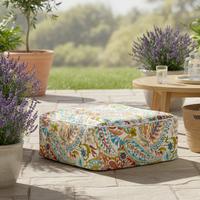 Zunanji Tabure Cassy, Večbarvno - večbarvno, Moderno, tekstil (60/23/60cm) - Bessagi Garden