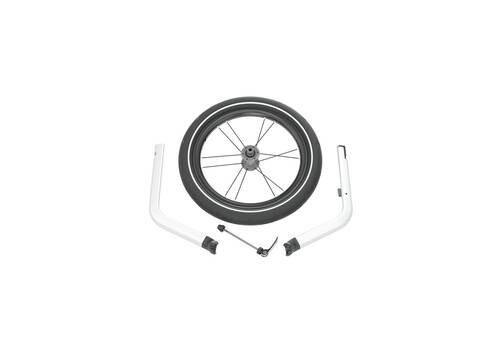 PRZYCZEPA ROWEROWA - AKCESORIA CHARIOT JOGGING KIT SINGLE - kolor srebrny/czarny, Basics, tworzywo sztuczne/metal - Thule