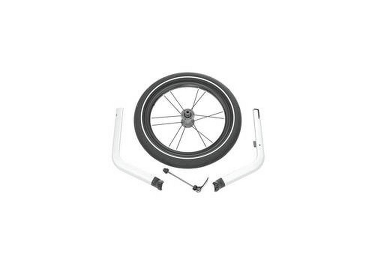 PRZYCZEPA ROWEROWA - AKCESORIA CHARIOT JOGGING KIT SINGLE - kolor srebrny/czarny, Basics, tworzywo sztuczne/metal - Thule