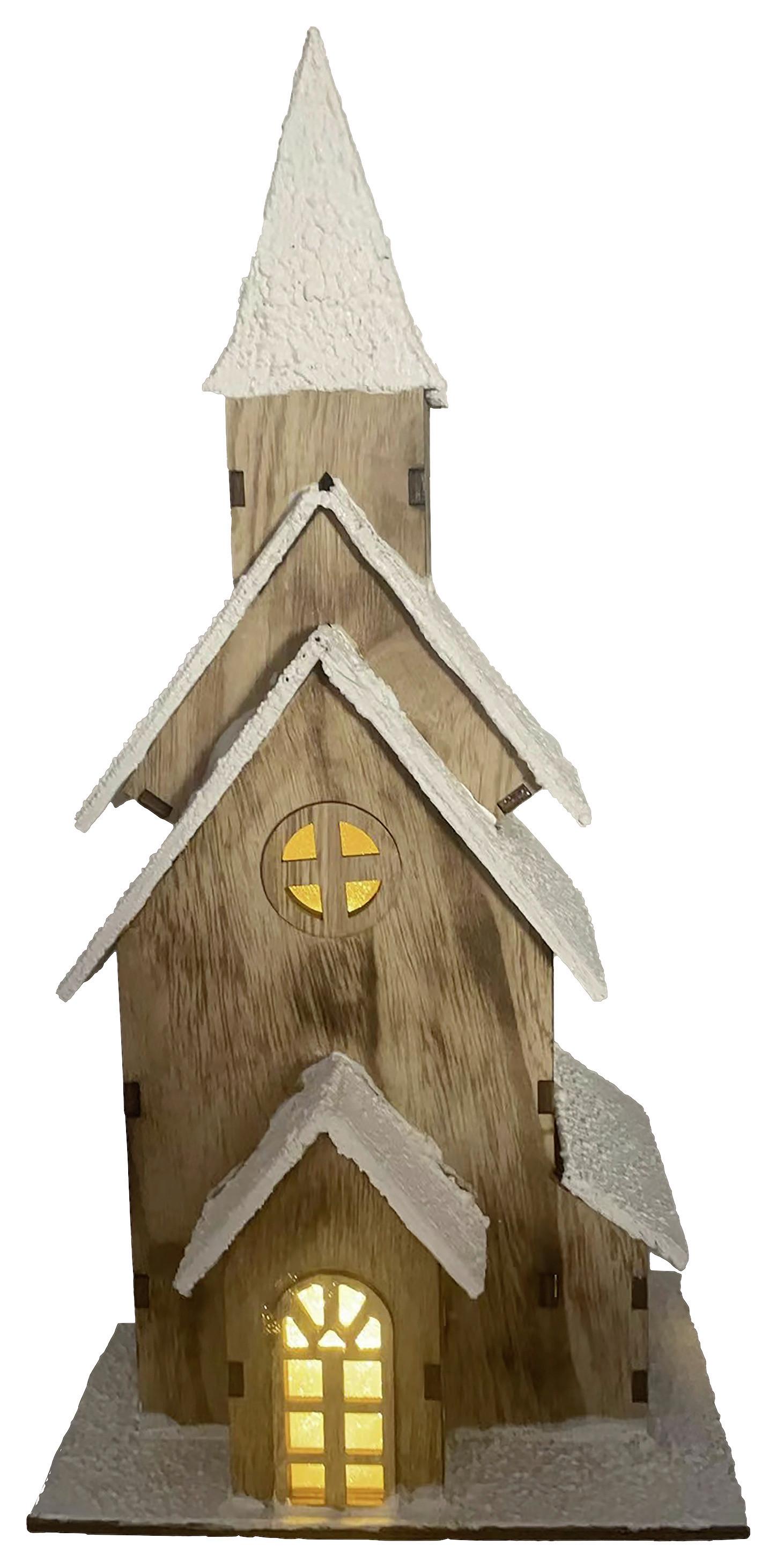 LED-Dekoleuchte House Naturfarben - Naturfarben, Konventionell, Holz/Kunststoff (21/12,2/43cm) - Modern Living