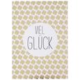 Postkarte Viel Glück - Goldfarben/Schwarz, MODERN, Papier (10,5/14,8cm) Postkarte Viel Glück - Goldfarben/Schwarz, MODERN, Papier (10,5/14,8cm)