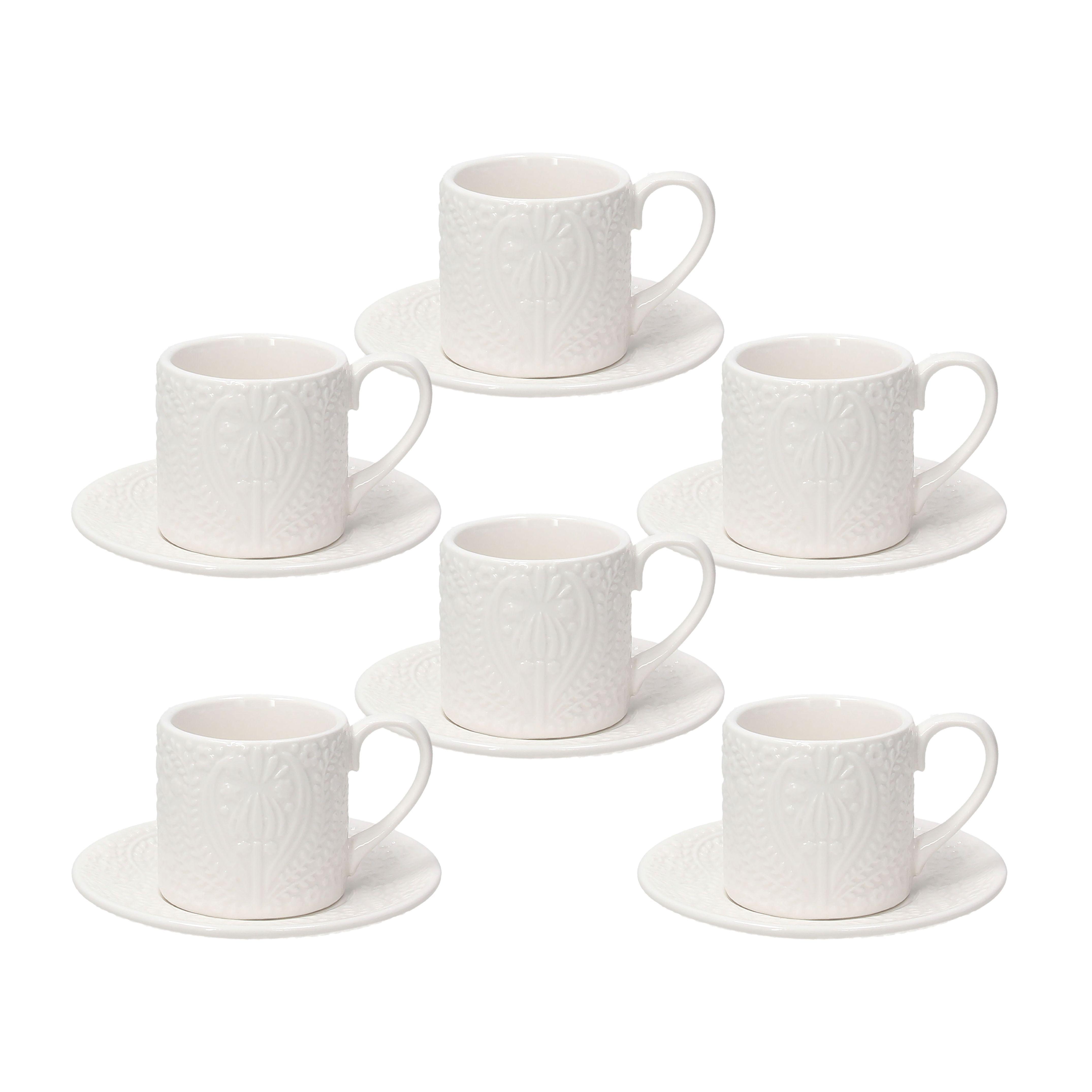 Servis Za Kavu Copenaghen 6/1 - bijela, Basics, keramika (5,8/12/34,8cm) - Tognana