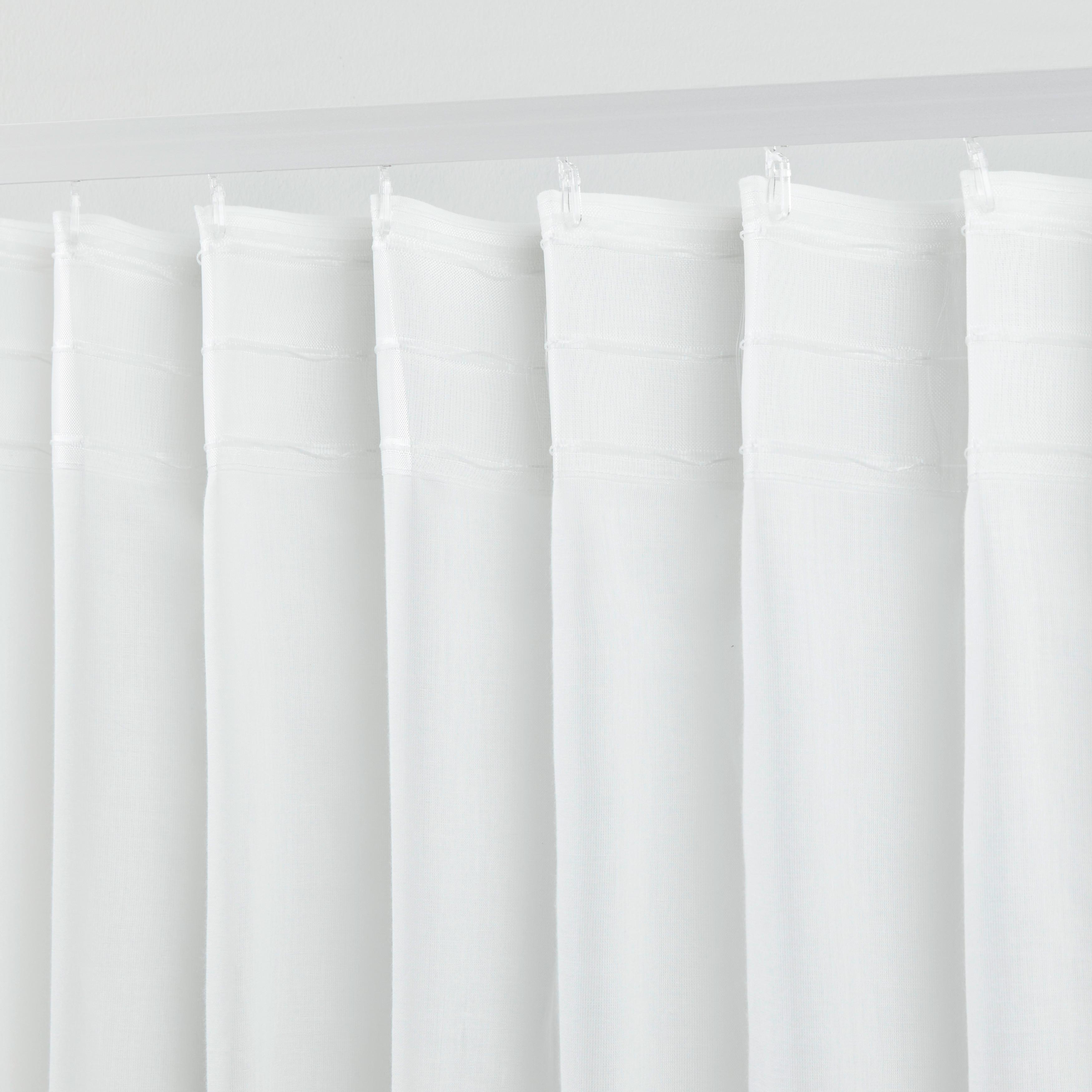GARDINLÄNGD BIO-LUISE 2 STK. - vit, Natur, textil (140/267cm) - ecoTree