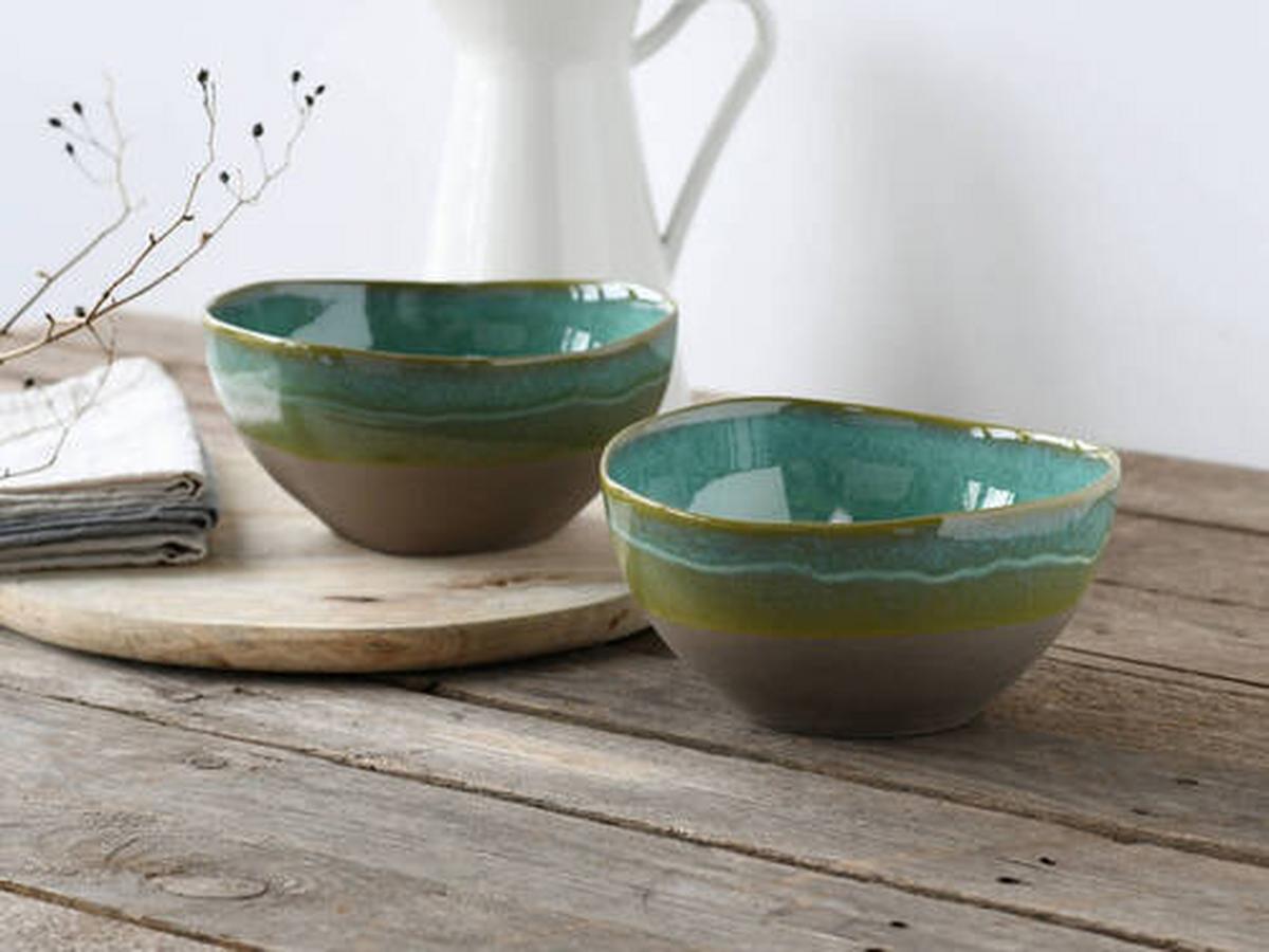 Set Skled Basalt, 2-Delni - olivno zelena , Trend, keramika (18cm) - Creatable