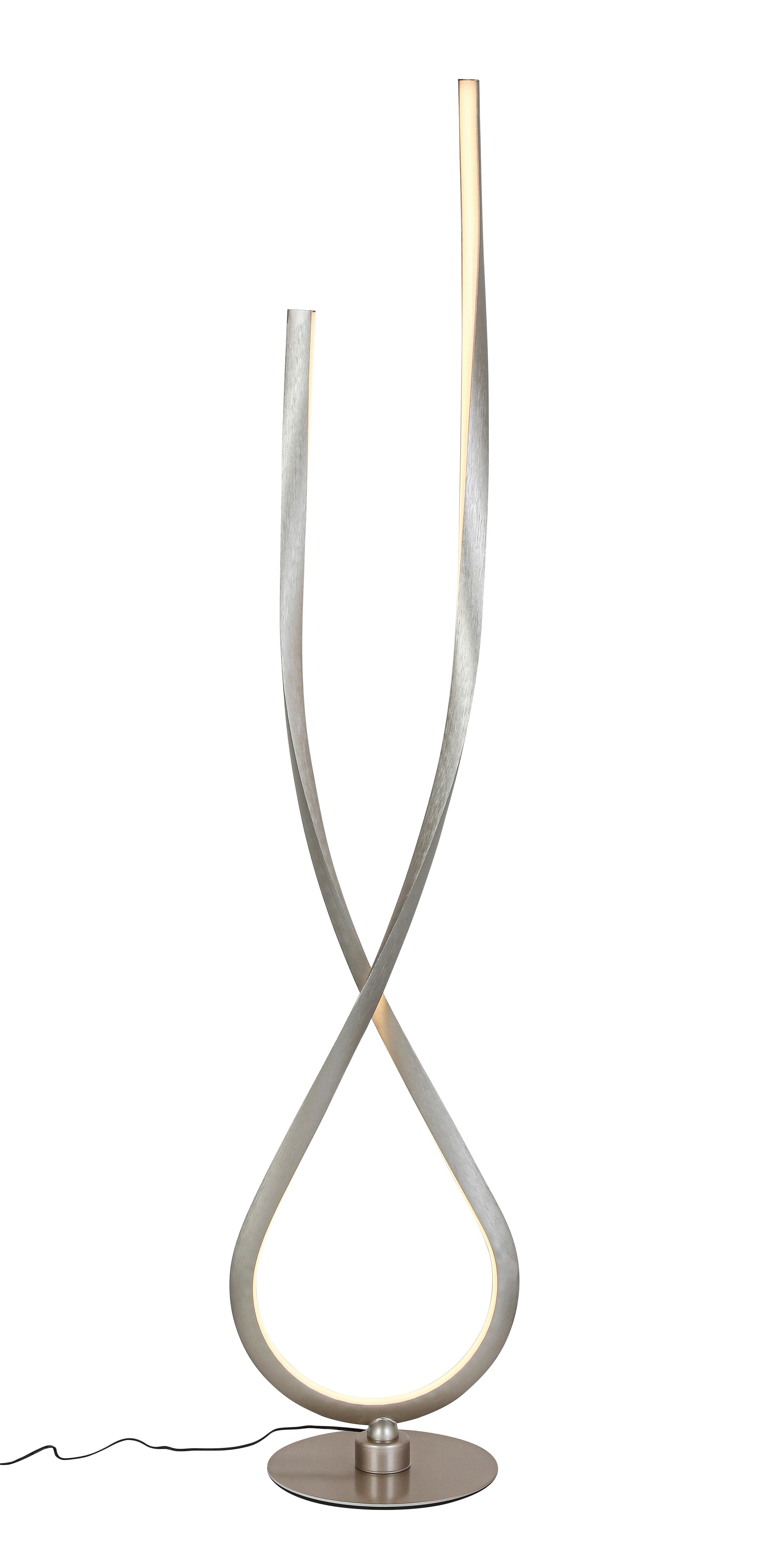 LED-GOLVLAMPA KUI - champagne/svart, Modern, metall/plast (26l)