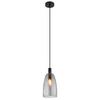 Hängeleuchte Garri max. 40 Watt - Schwarz, Design, Glas/Metall (14/120cm) - Globo