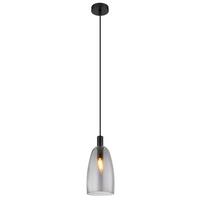 Hängeleuchte Garri max. 40 Watt - Schwarz, Design, Glas/Metall (14/120cm) - Globo
