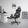 GAMINGSTOL RACER II -EXKLUSIV- - grå/svart, Modern, metall/textil (63/114/62cm) - Mömax
