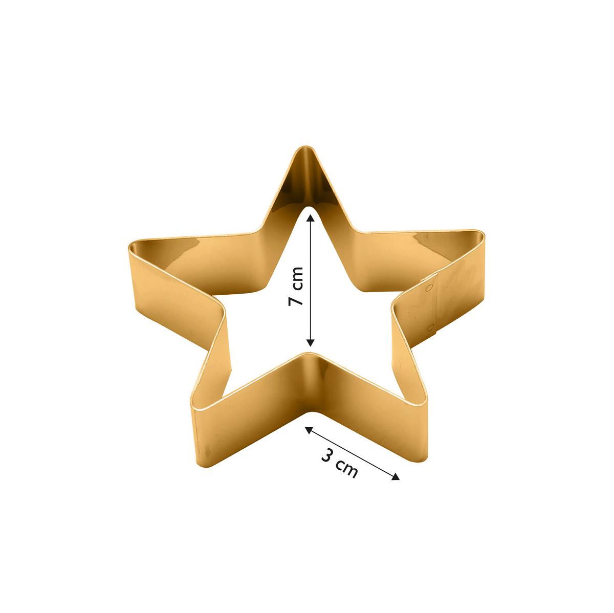 Obroček Za Serviete Star, 4 Kos - zlate barve, Design, kovina (7cm) - Echtwerk