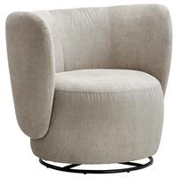 Cocktailsessel Boli Sandfarben - Sandfarben/Schwarz, Design, Textil/Metall (92/80/84cm) - Livetastic