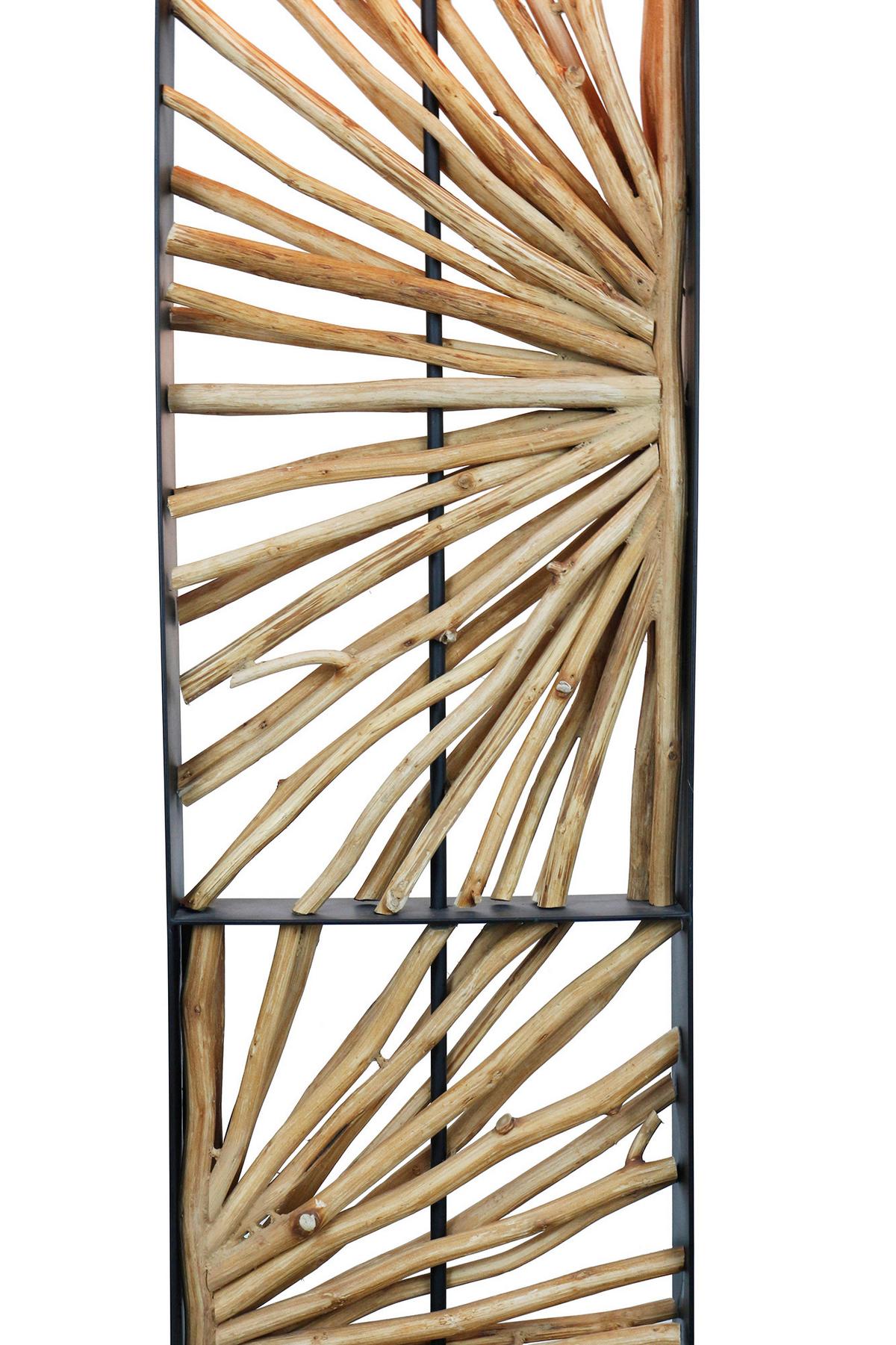 Stoječa Svetilka Driftwood - zlate barve/črna, Design, kovina/tekstil (40/165/20cm) - P & B