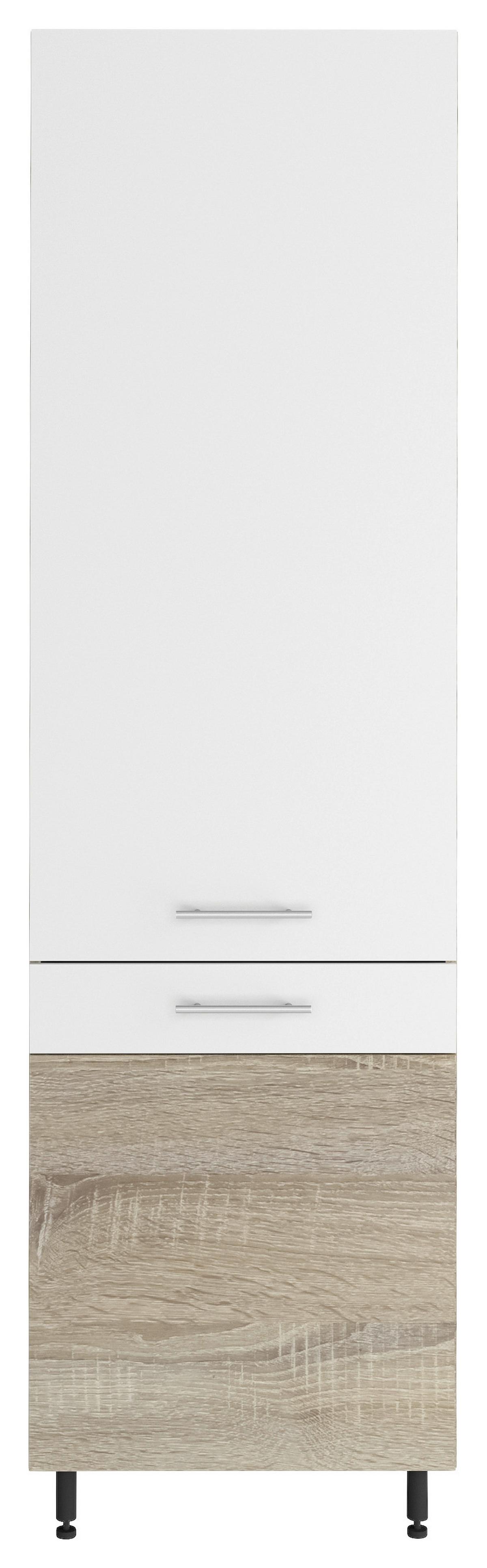 CORP APARATE ÎNCORPORABILE CORINA - stejar Sonoma/alb, Modern, plastic/metal (60/215/58cm)