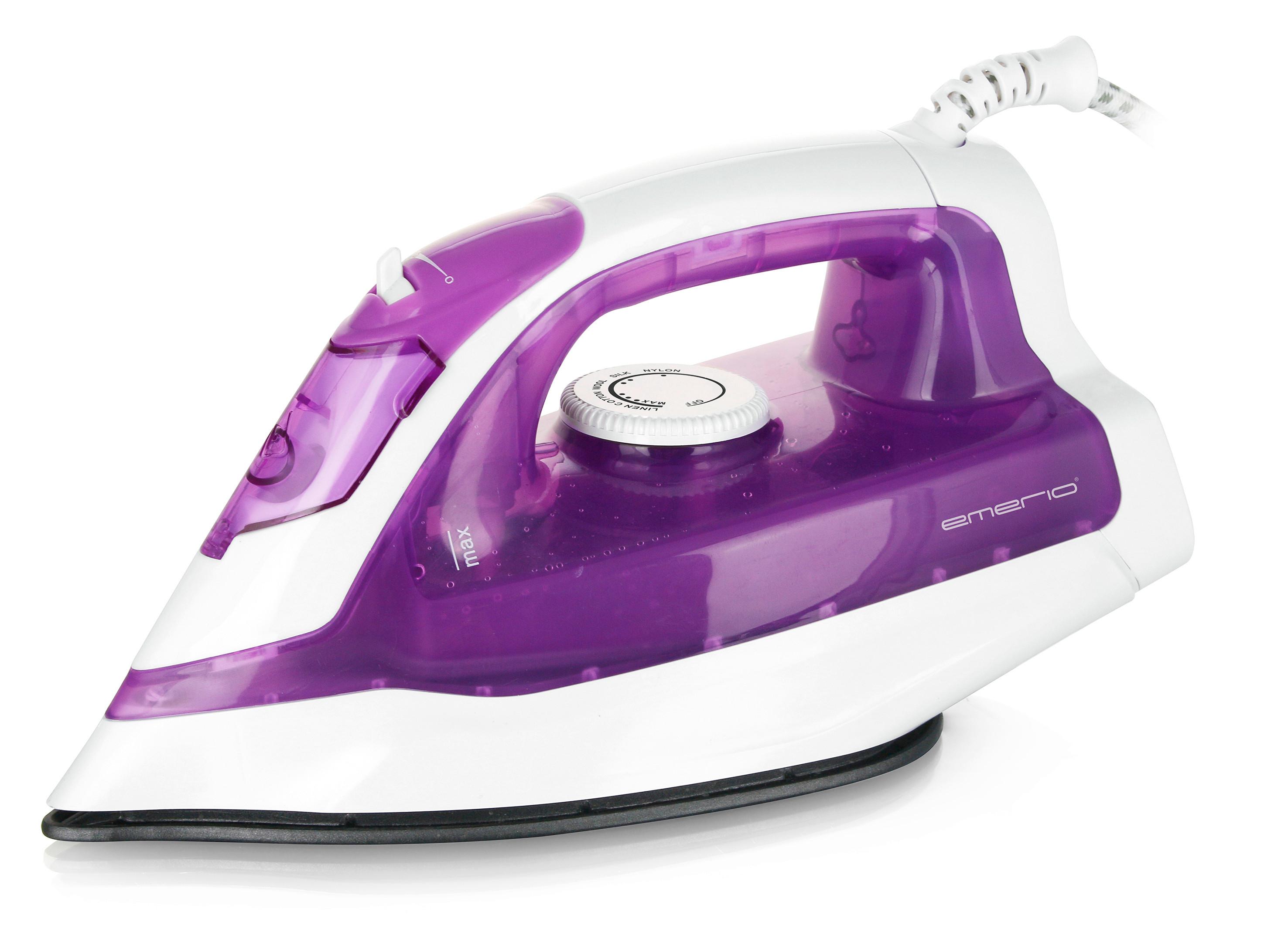 Dampfbügeleisen Elise in Lila/Weiß max. 1600 Watt - Lila/Weiß, Kunststoff/Metall (25,2/11,1/12,7cm) - Insido