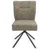 STOL ELLEN GIGA S - brun/svart, Modern, metall/textil (49/90,5/65,5cm) - Premium Living